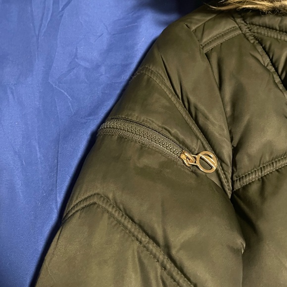 Green Nautica Mid Length Coat - Picture 2 of 7